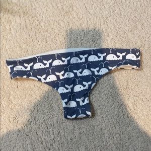 Cute unbranded reversible whale bikini bottoms